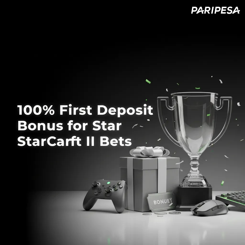 Paripesa 100% first deposit bonus for StarCraft II bets in the Philippines; opt in and deposit in PHP.