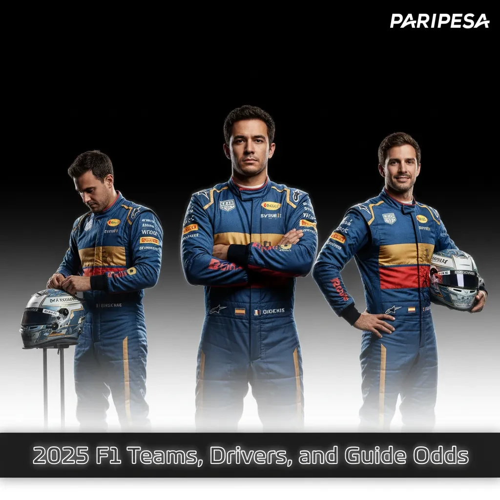 2025 F1 teams, drivers and guide odds; Verstappen 1.80 favorite; Hamilton/Leclerc at Ferrari; several seats TBA.