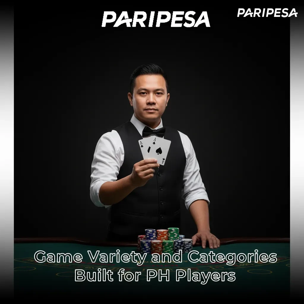 Game variety for PH players: slots, crash, roulette, table, card games, and jackpots tailored to local tastes.