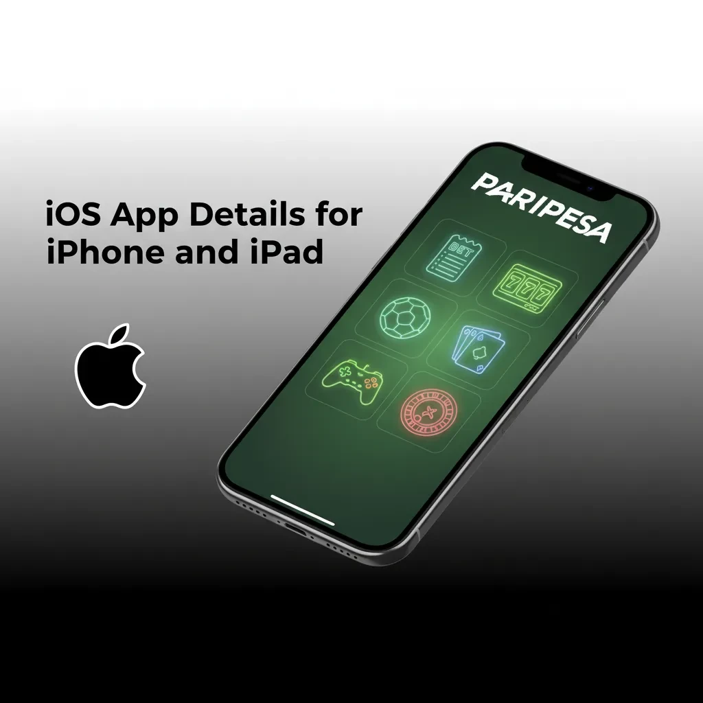 Paripesa iOS app for iPhone/iPad: free, full features (live odds, casino, payments, support), iOS 12+, 200 MB, fast install.