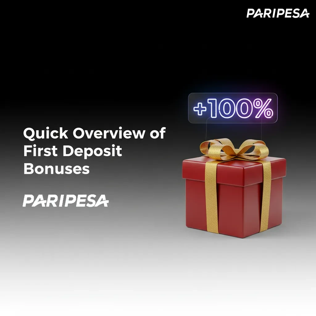 Paripesa first deposit bonuses: Sports 100% up to ₱5,000 (5x acca), Casino 100% up to ₱20,000 (35x slots); min dep ₱100.