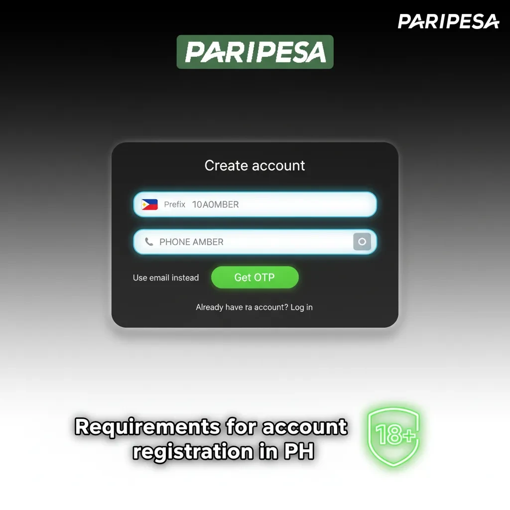 PH account registration infographic: age 21+, valid government ID, one account only, accurate details and KYC.