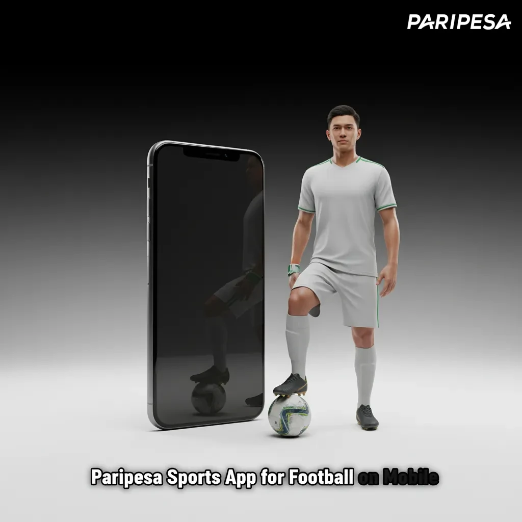 Smartphone displaying Paripesa football betting app with live odds, bet slip, and Cash Out on Android and iOS