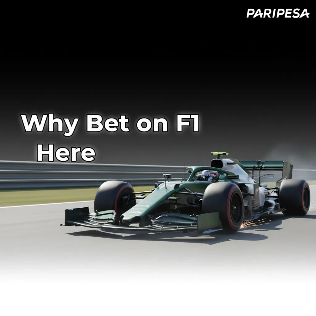 Why Bet on F1 Here graphic: early odds, live pricing & cash out, wide markets, bet builder, PHP payments, low stakes, KYC