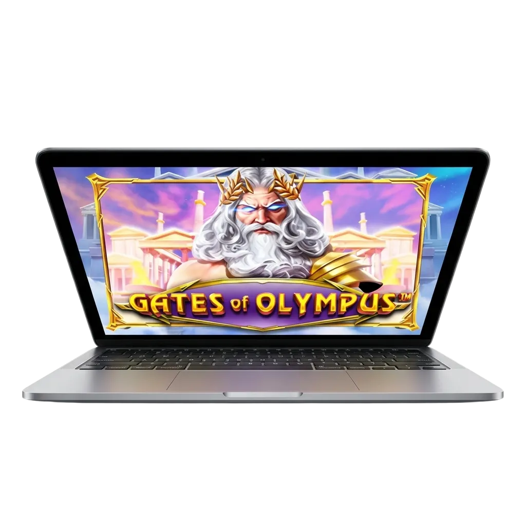 Zeus-themed slot game Gates of Olympus with cascading reels and golden multiplier symbols on Paripesa casino