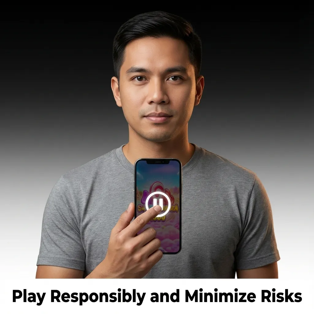 Person setting budget limits on gaming app to promote responsible gambling and financial control
