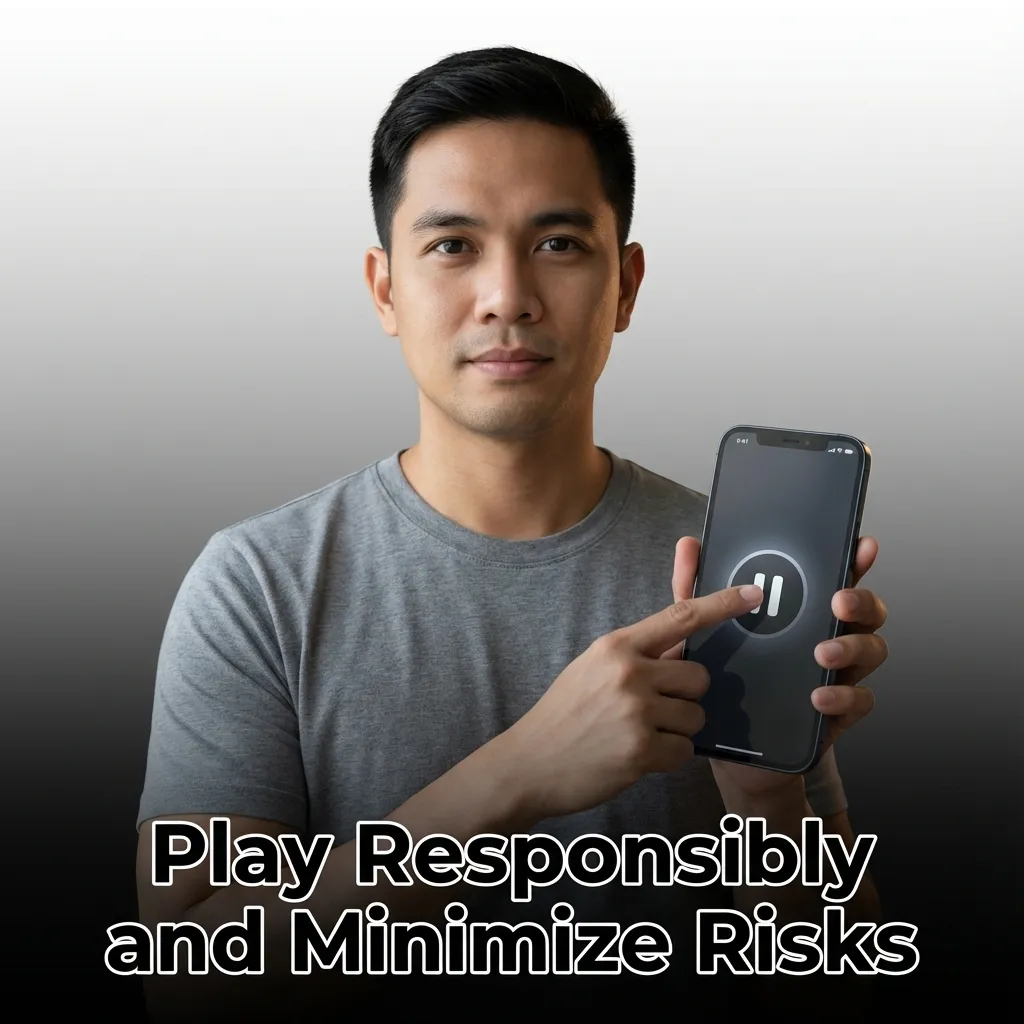 Person setting budget limits on mobile gaming app to practice responsible gambling habits