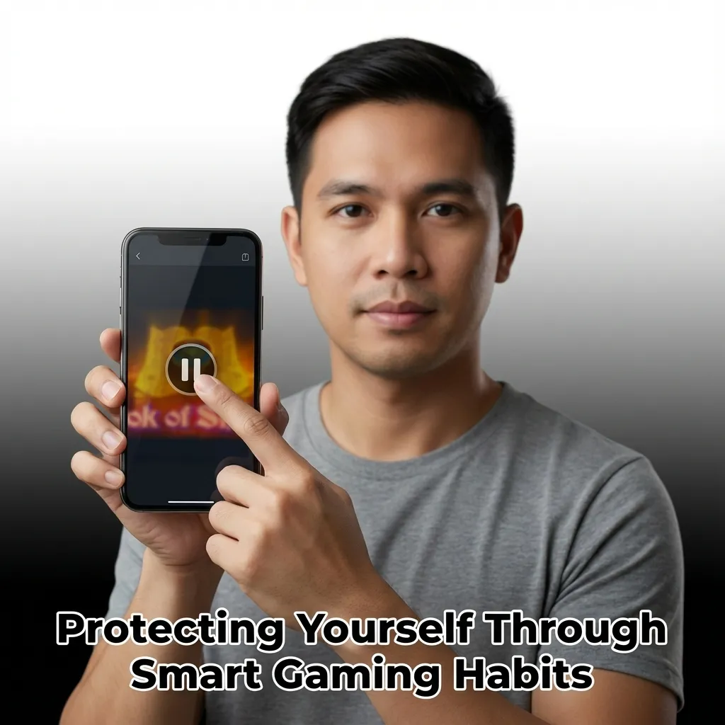 Person setting budget limits on mobile gaming app to practice responsible gambling habits
