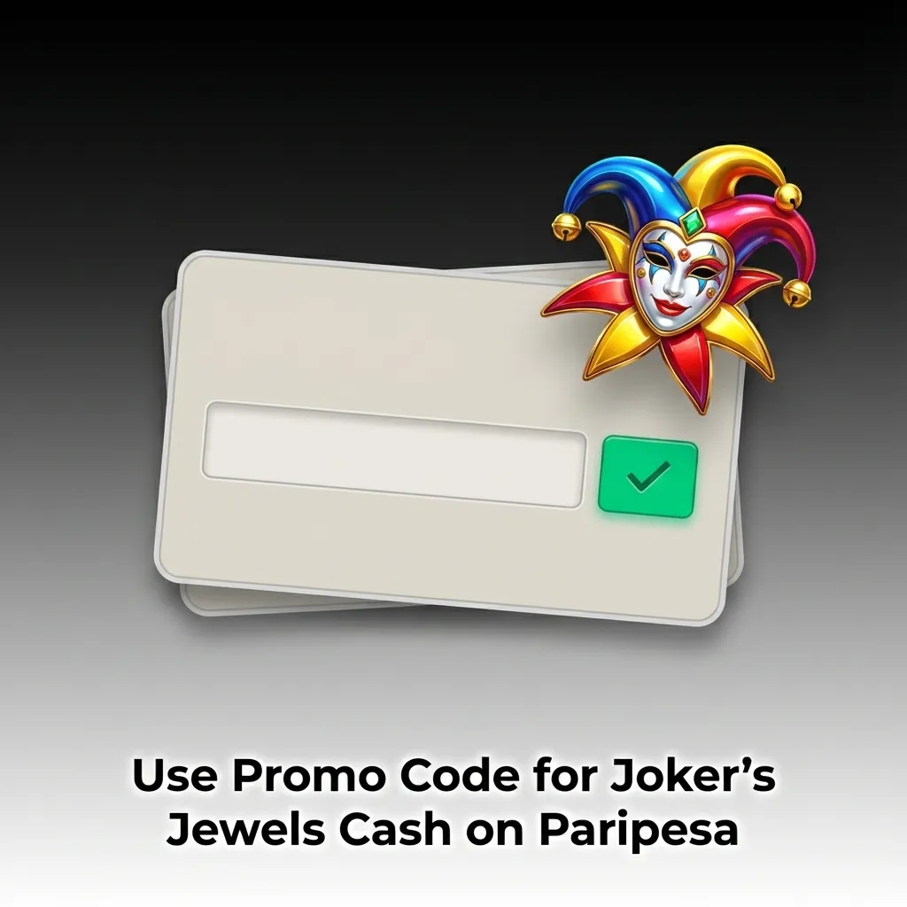 Players enter promo code JJCASH150 for bonus rewards on Joker's Jewels Cash slot game at Paripesa casino